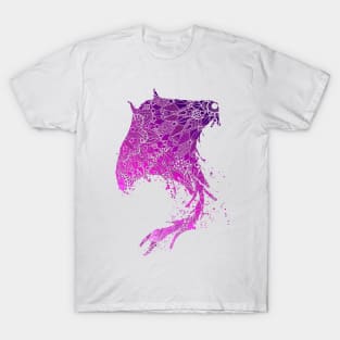 Purple Mandala Manta Ray T-Shirt